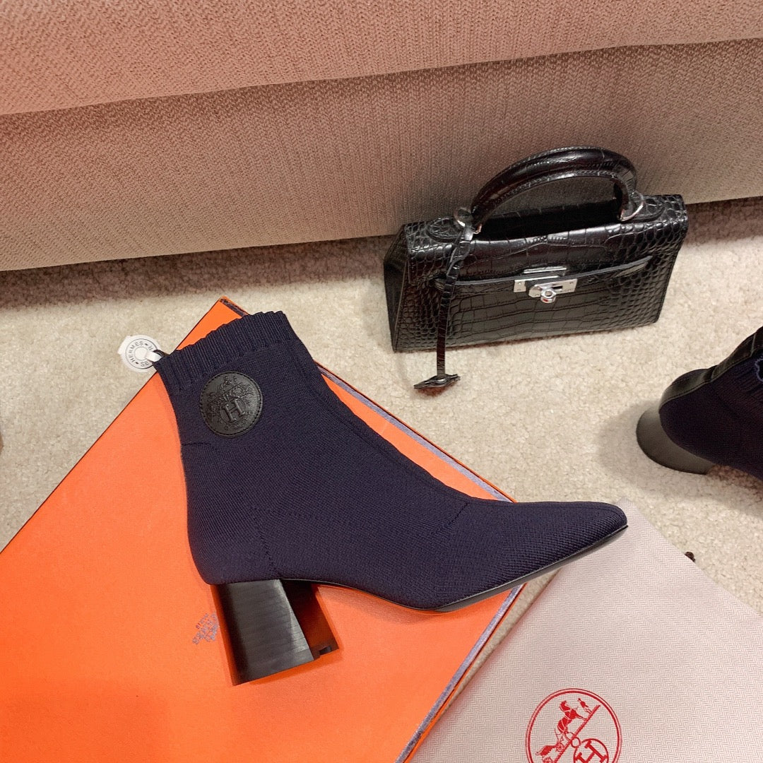 Вязаные эластичные сапоги Hermes-volver