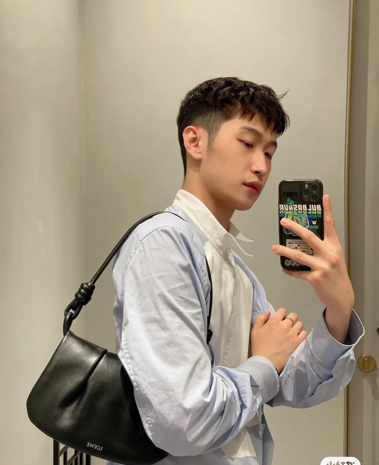 Сумка через плечо Loewe Paseo - черная