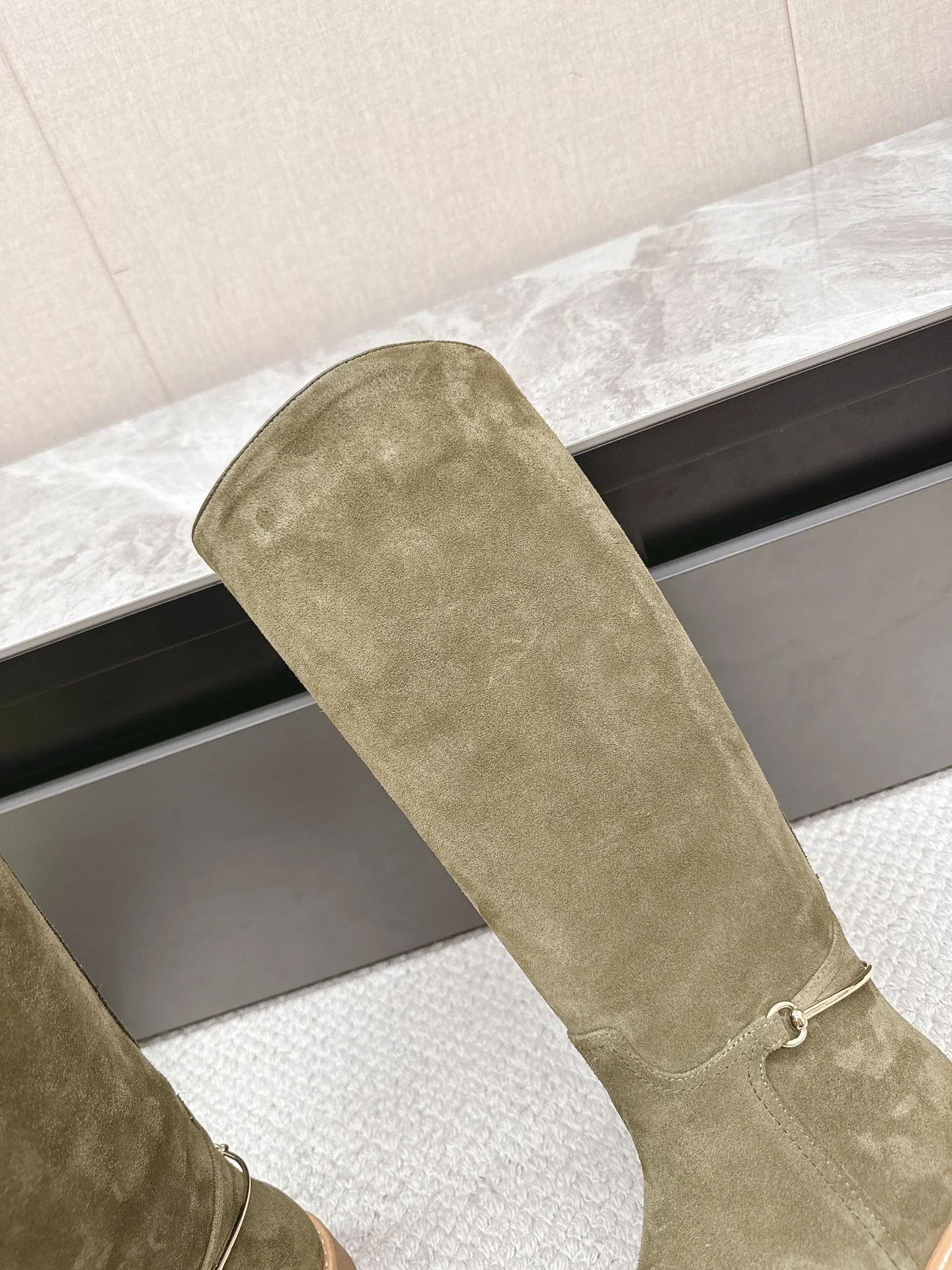 Ботинки для верховой езды Gucci 2024 - темно-зеленые