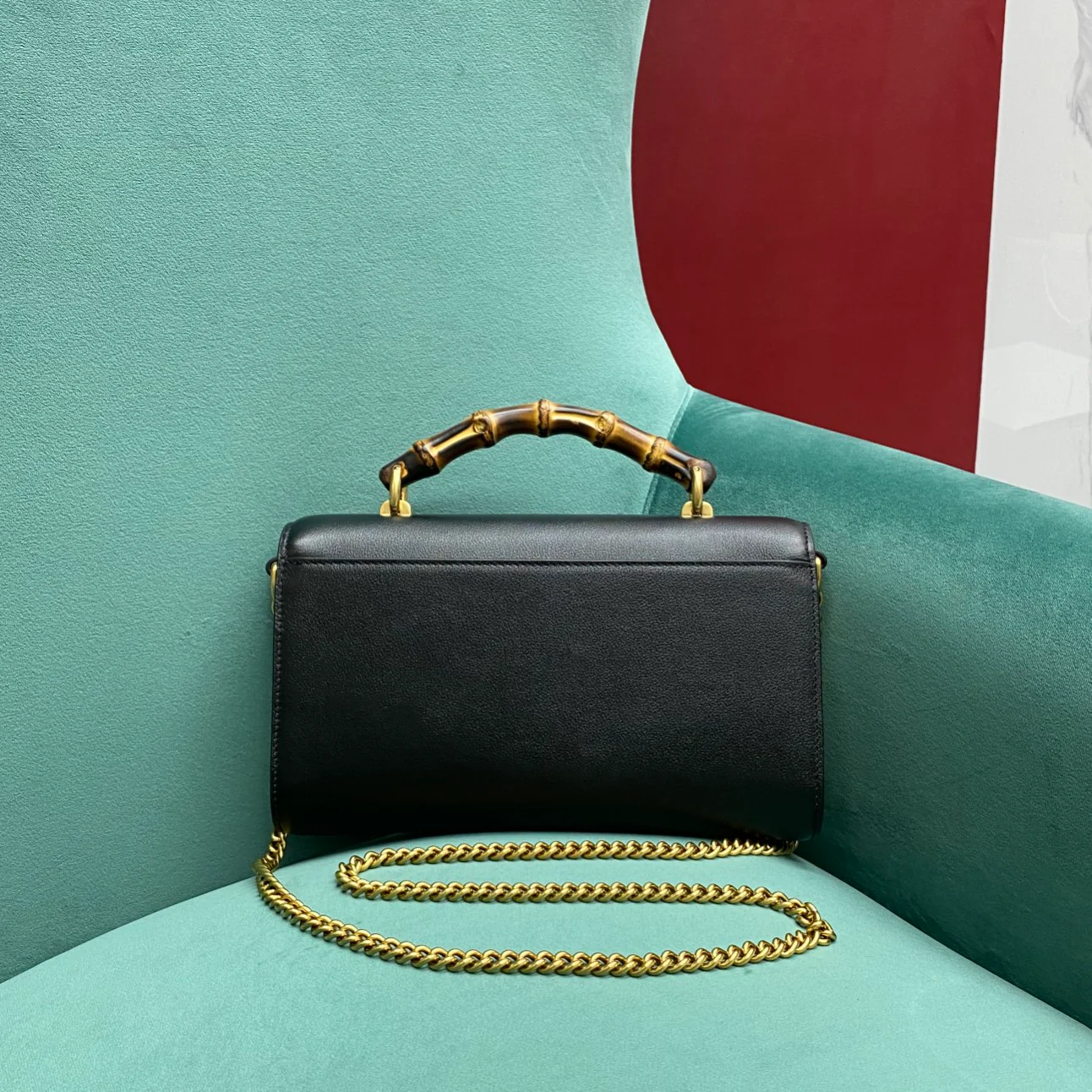 Сумка Gucci Retro с бамбуковой цепочкой - Большая - 3