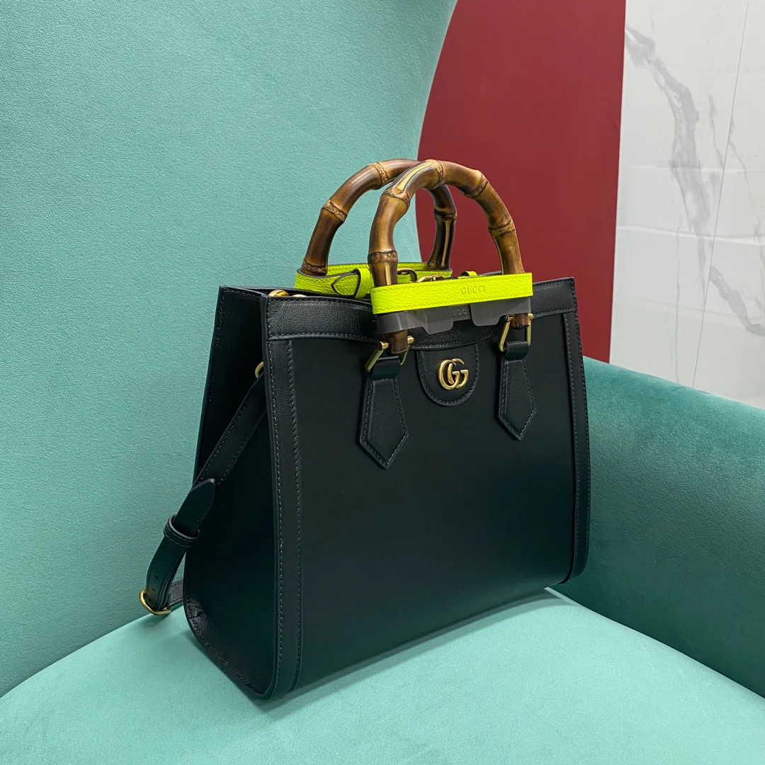 Сумка-тоут Gucci Diana, маленькая, в стиле ретро, ??из бамбука, 27-24-11 см-2
