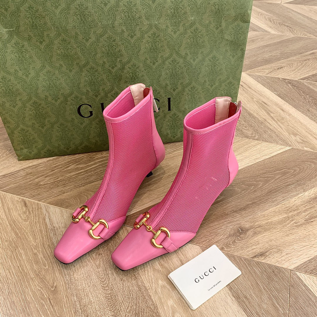 Ботильоны Gucci Street с пряжкой на низком каблуке