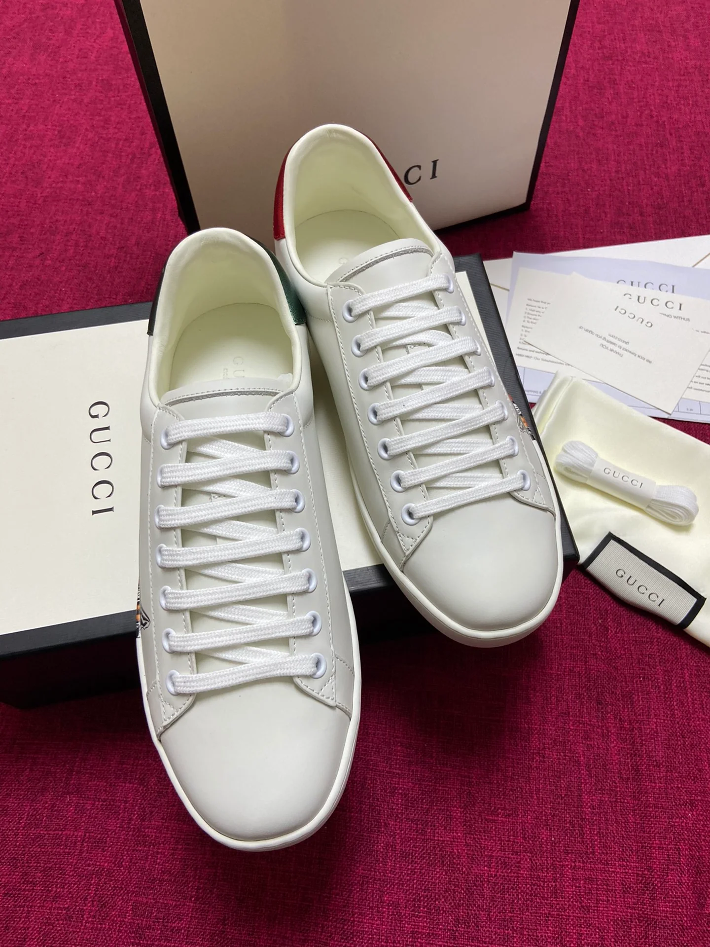 Gucci - Белые кроссовки - Кроссовки - Повседневная обувь - 10