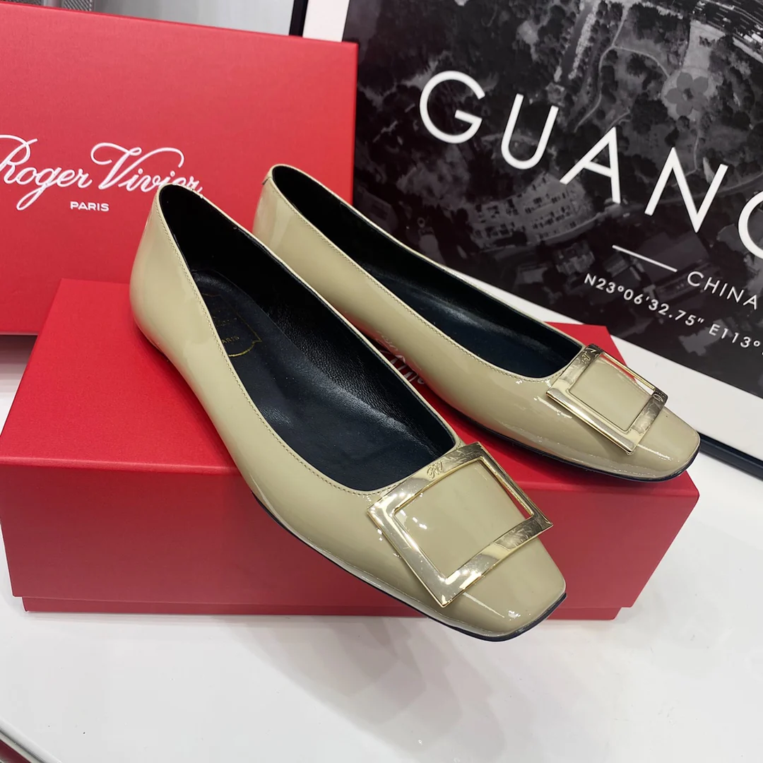 RV-Flat Bottom Square Toe-Elephant Grey