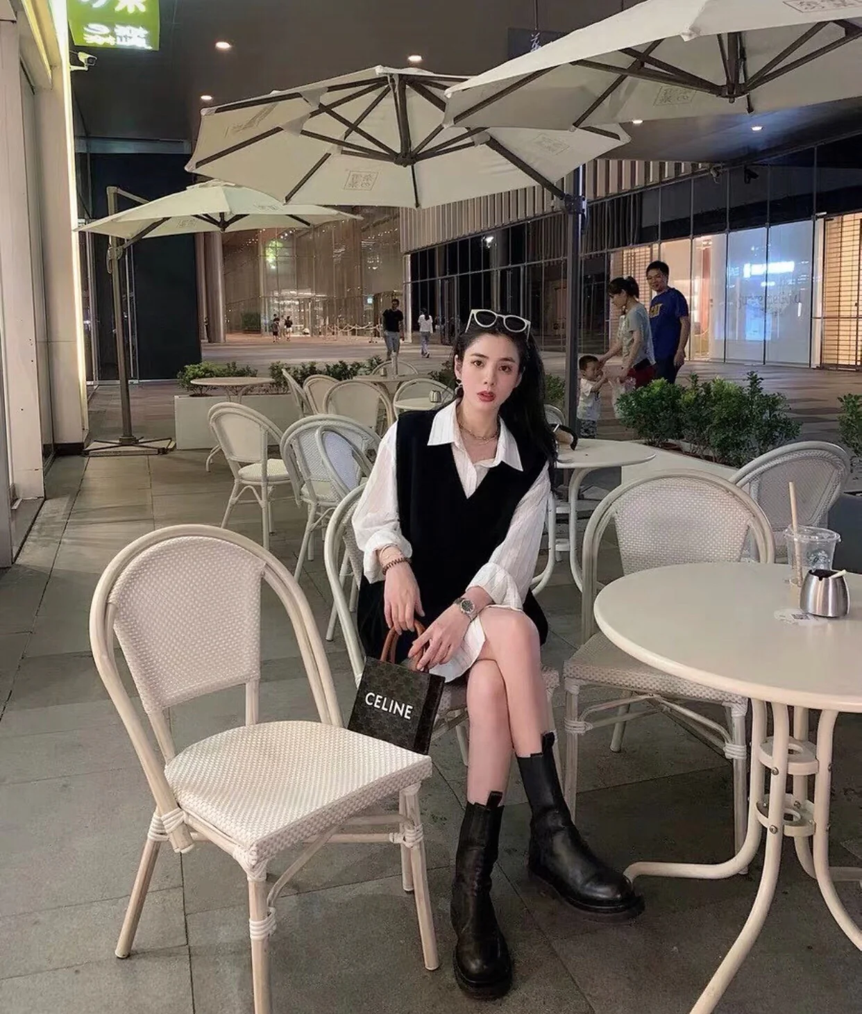 Celine Mini Cabas Brown Monogram