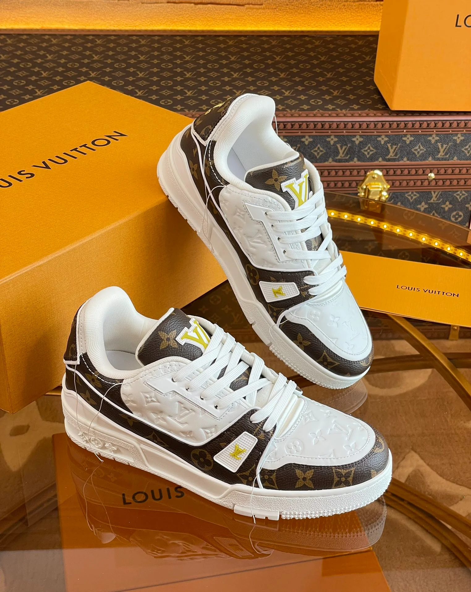 LV - Баскетбольные кроссовки на липучках - Серия кроссовок - Парный стиль