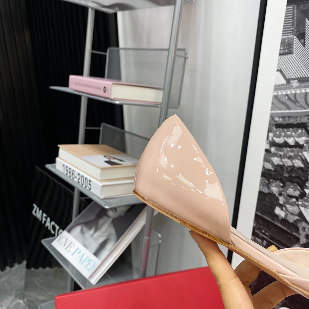 RV-Flat Bottom Hollow Square Toe-Cherblossom Pink