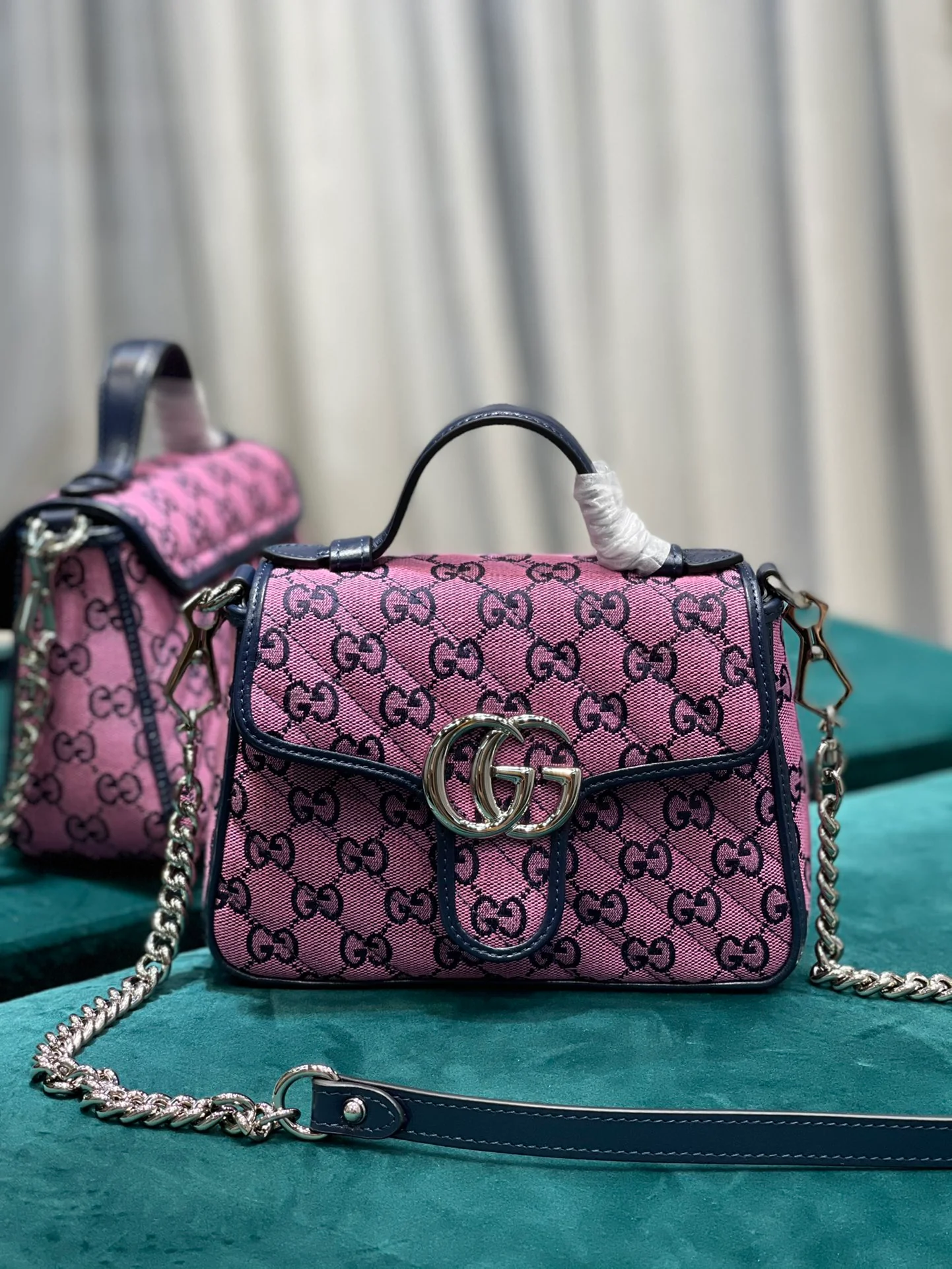 Сумка-тоут Gucci из серии Marmont - 21-15-5-8 см-3