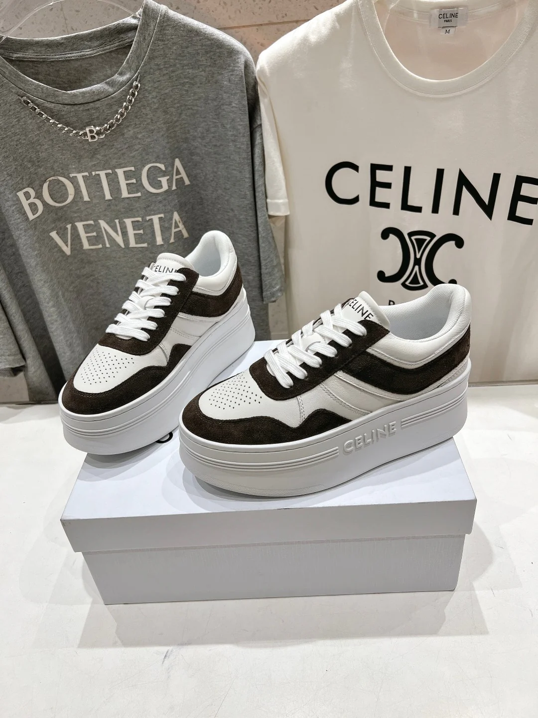 Кроссовки на платформе Celine 2024 — черные