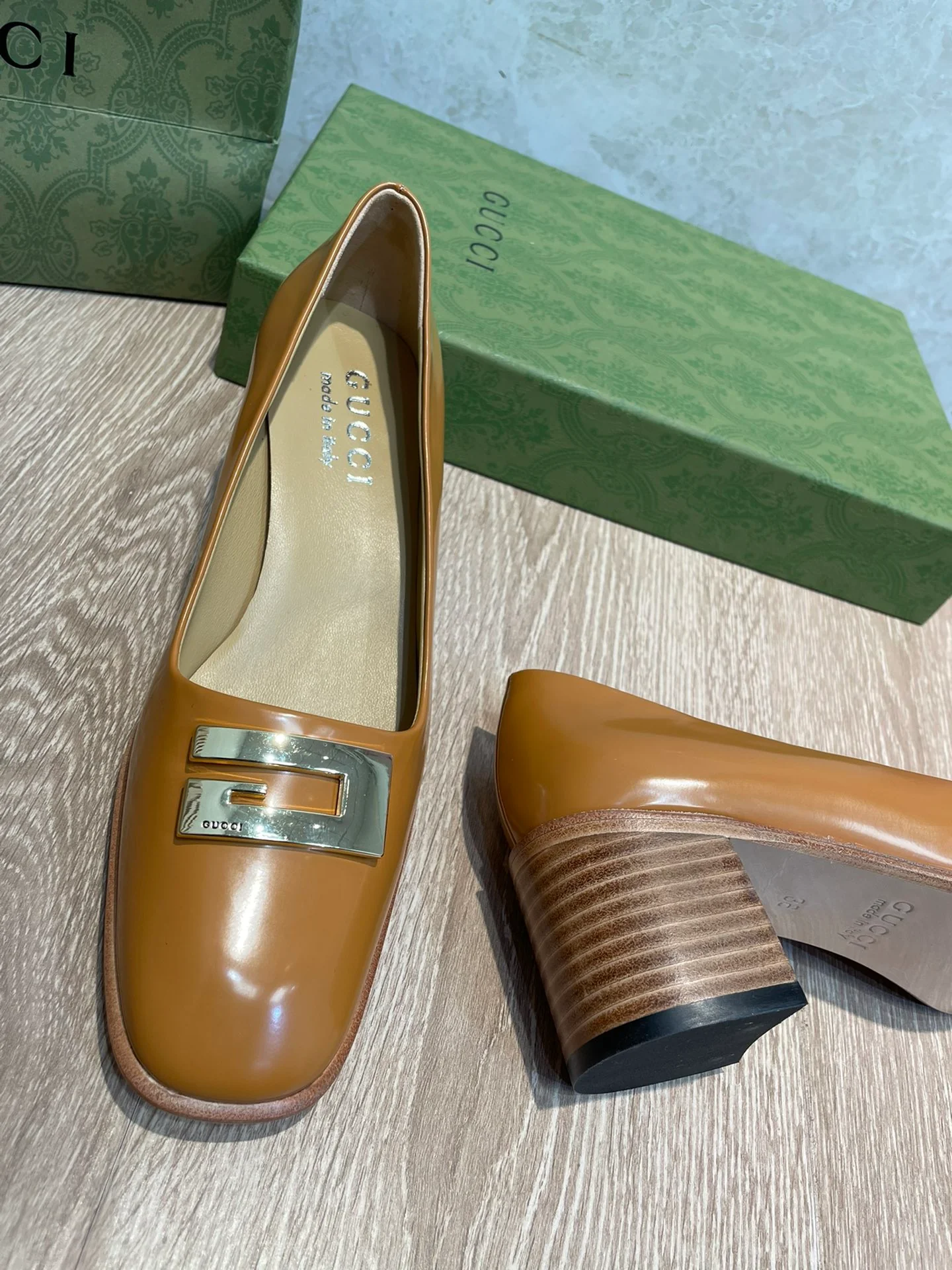 Gucci - 22 Ранняя весна - Ретро - Туфли на низком каблуке - 3