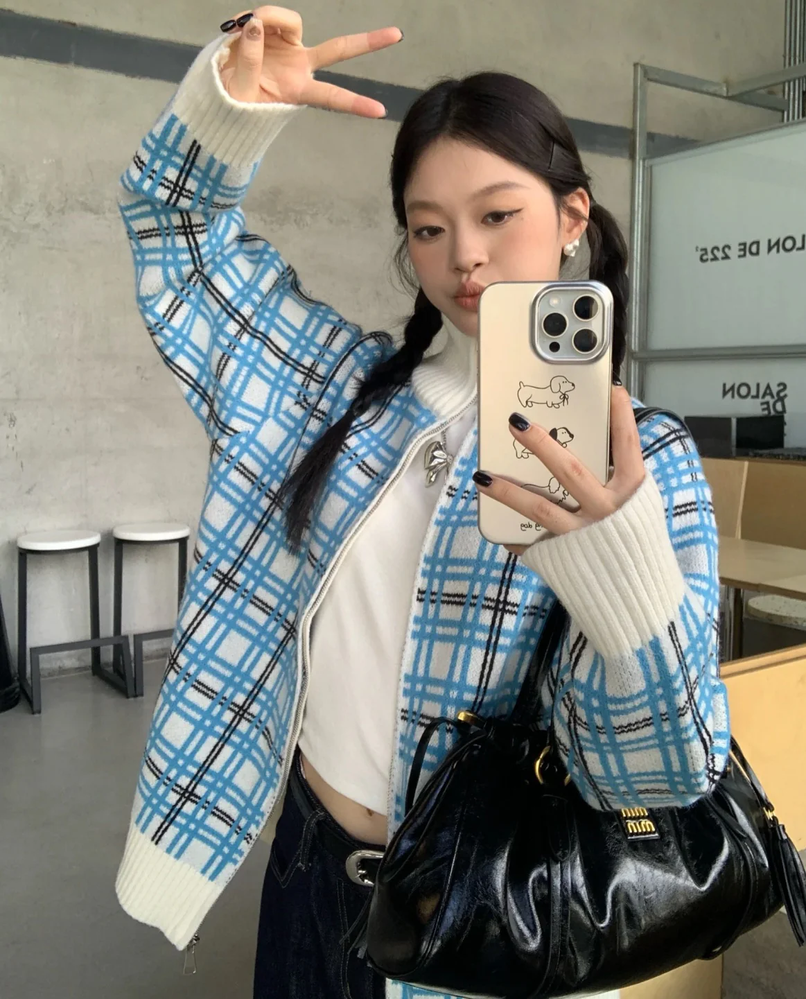 Сумка Miu Miu Joie из кожи наппа — маленькая — черная — Носите и делитесь