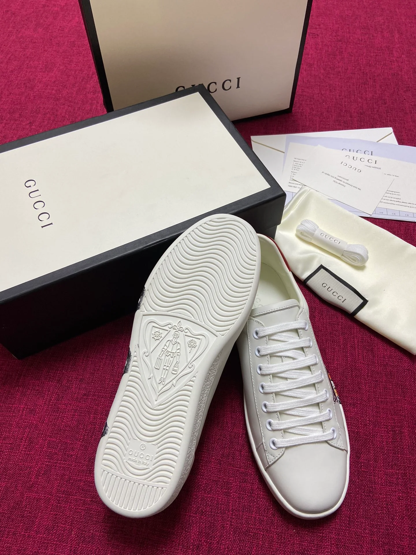 Gucci - Белые кроссовки - Кроссовки - Повседневная обувь - 10