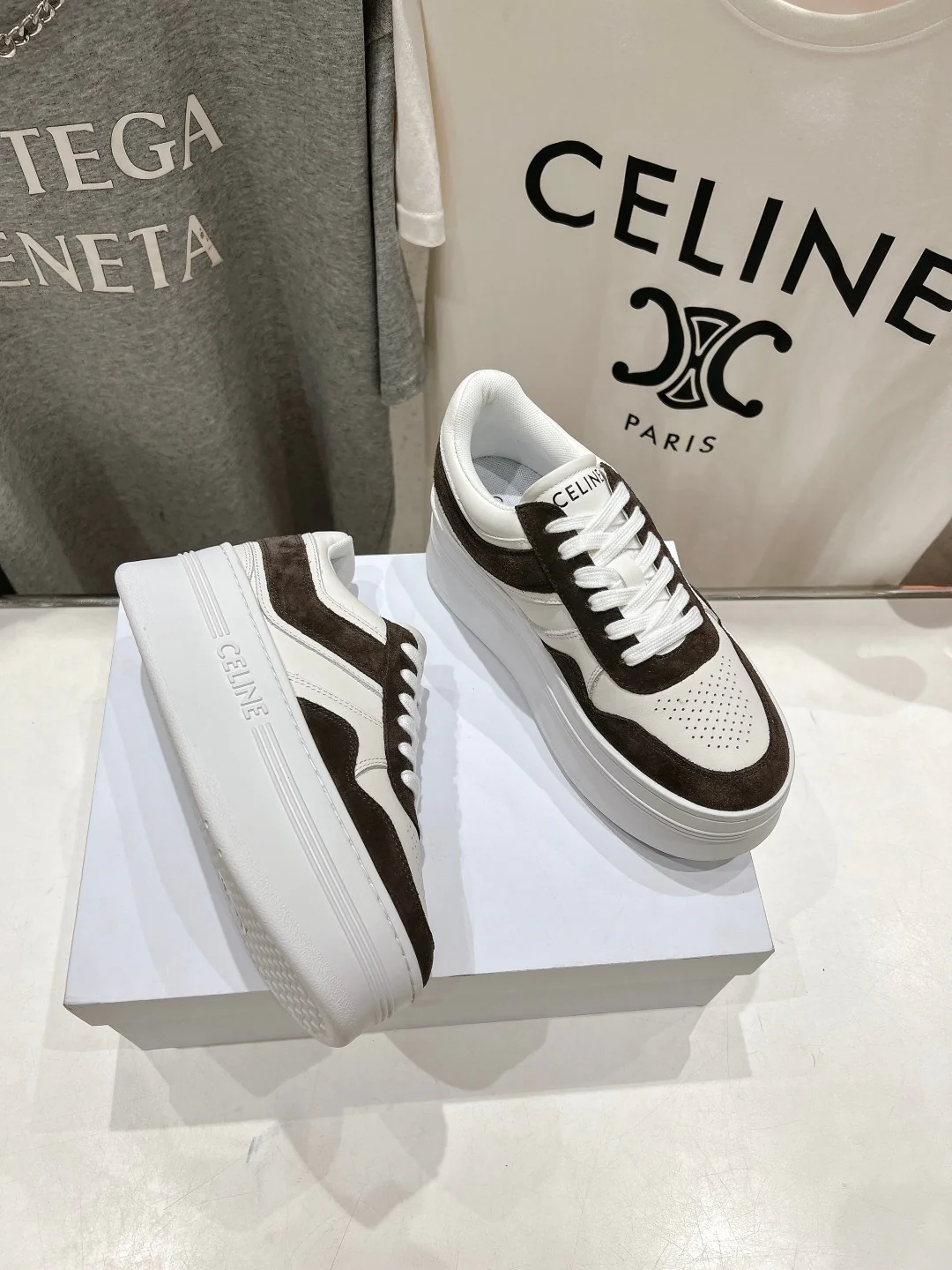 Кроссовки на платформе Celine 2024 — черные