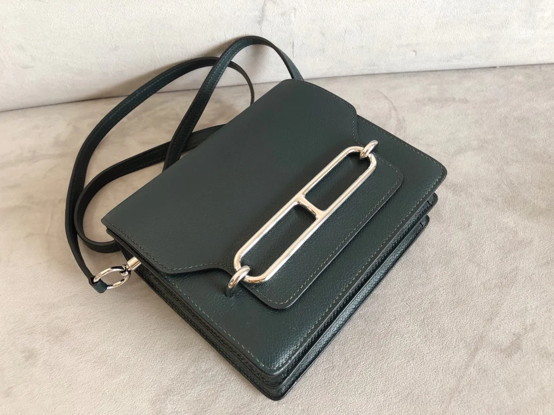 Hermes Roulis 19 - Сосново-зеленый - Золотая пряжка