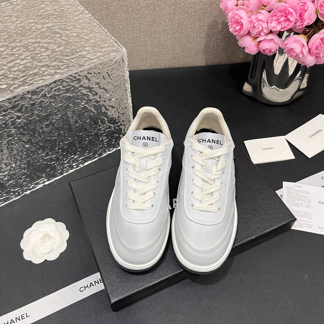 Повседневные туфли Chanel 2024 - Белые - 3