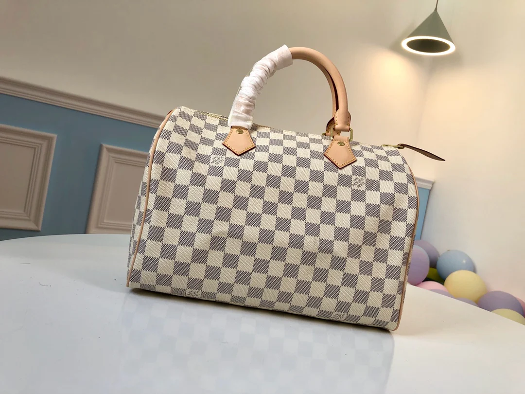 n41370-LV-Speedy-30 Сумка-мешок Boston Bag, серия White Check
