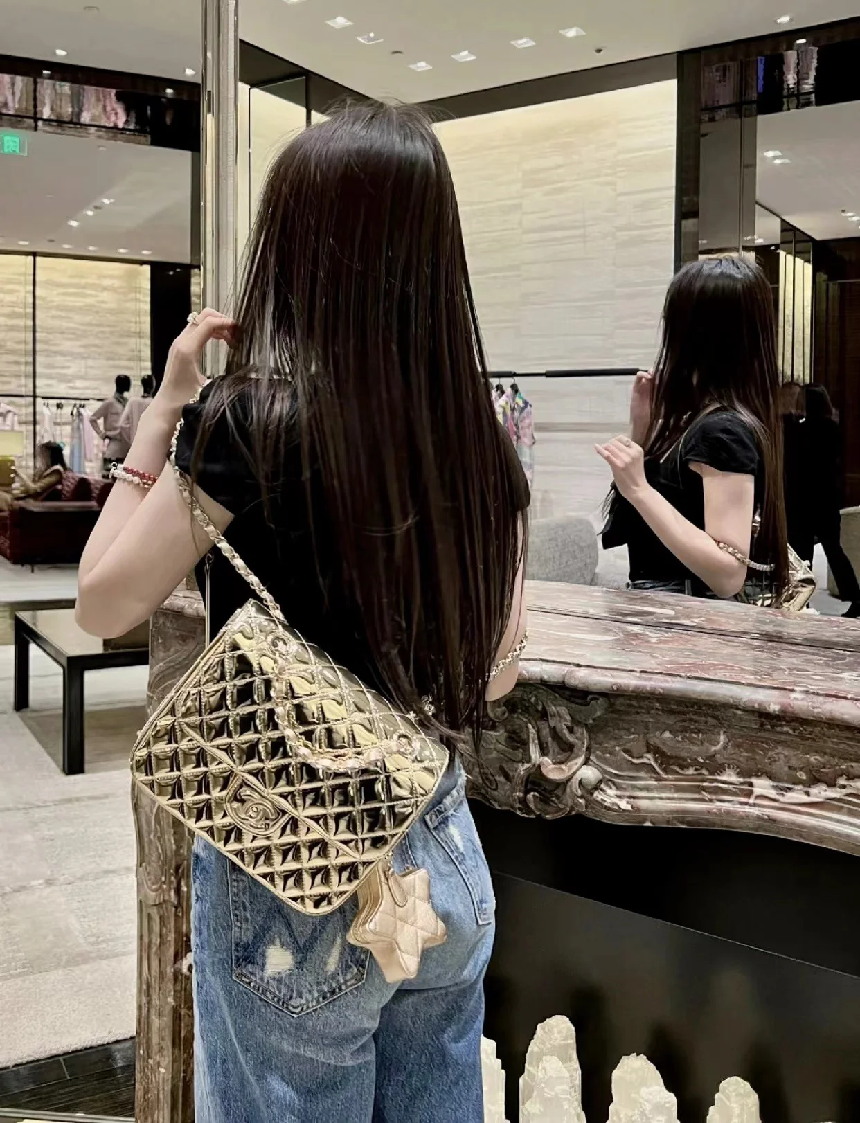 Рюкзак Chanel Early Spring Collection 24c - золотой