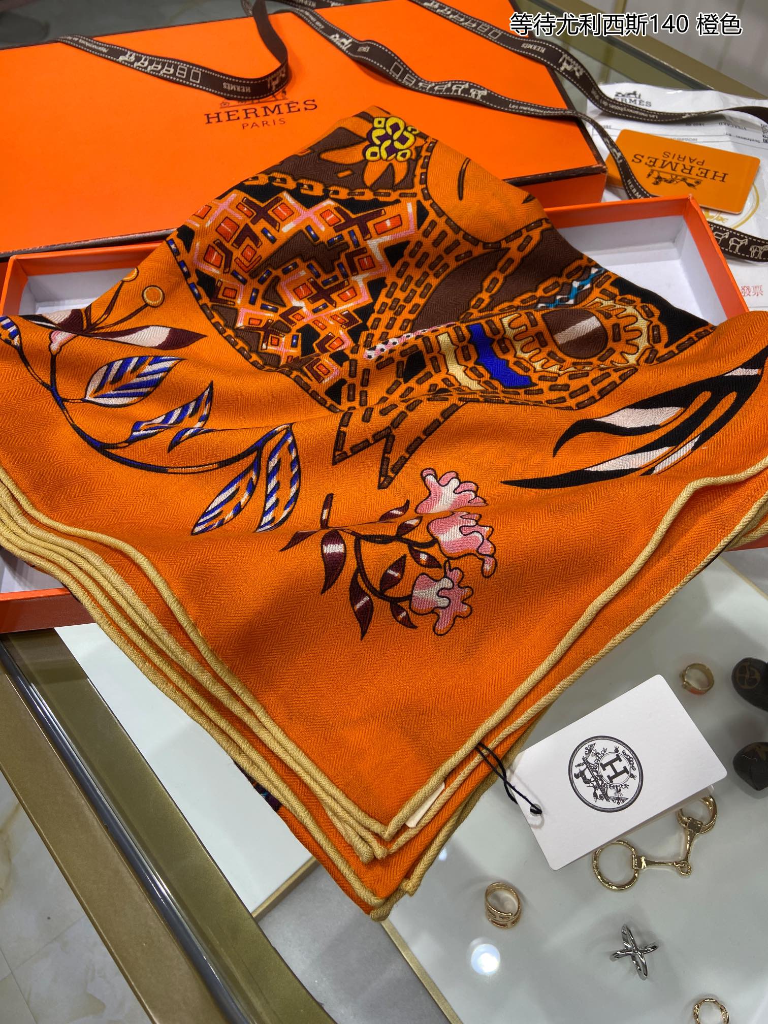 Hermes - В ожидании Улисса - Шелковый шарф 140