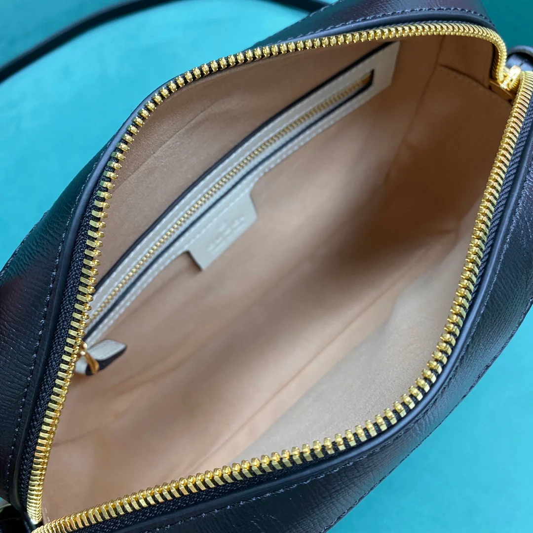 Сумка для фотоаппарата Gucci 1955 с пряжкой в ??виде подковы - 6