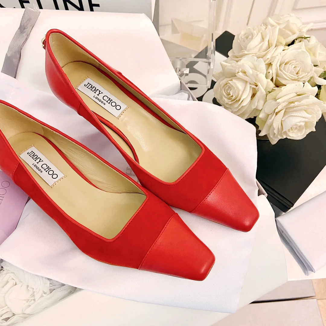 Туфли на низком каблуке Jimmy Retro с квадратным носком - 1