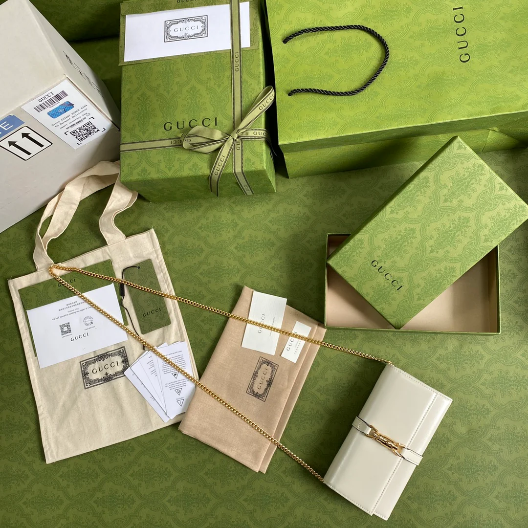 Новая сумка Gucci Jackie из серии 1961 с цепочкой - 2 шт.