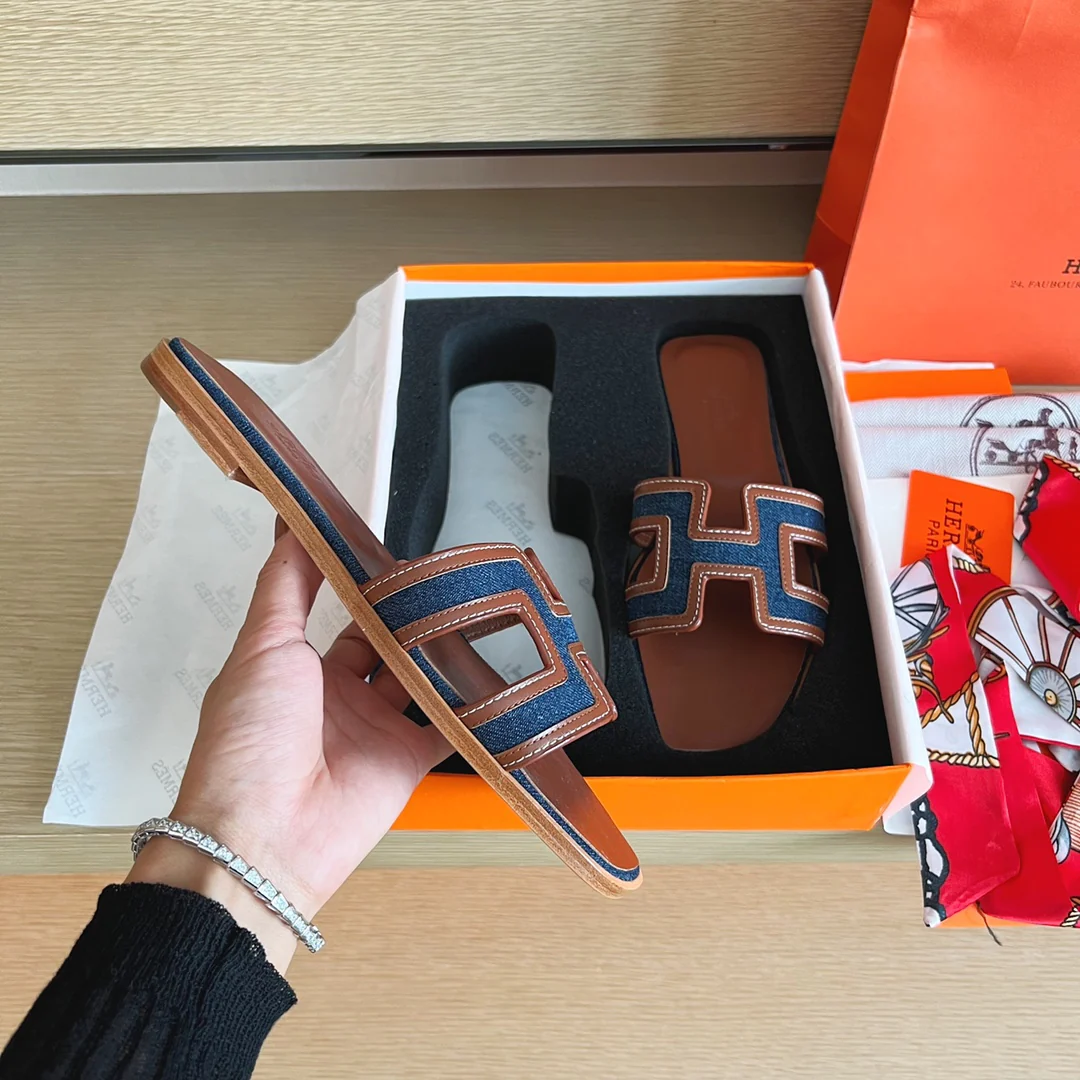 Сандалии Hermes-h Flat Sandals-6
