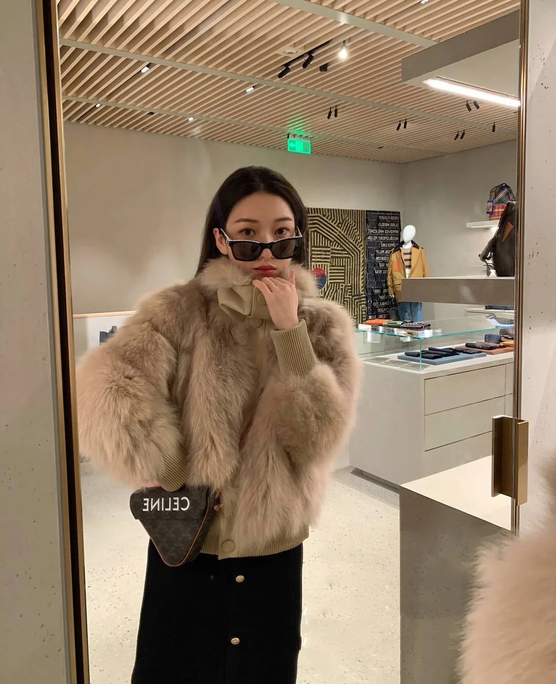 Треугольная сумка с монограммой Celine Arc de Triomphe