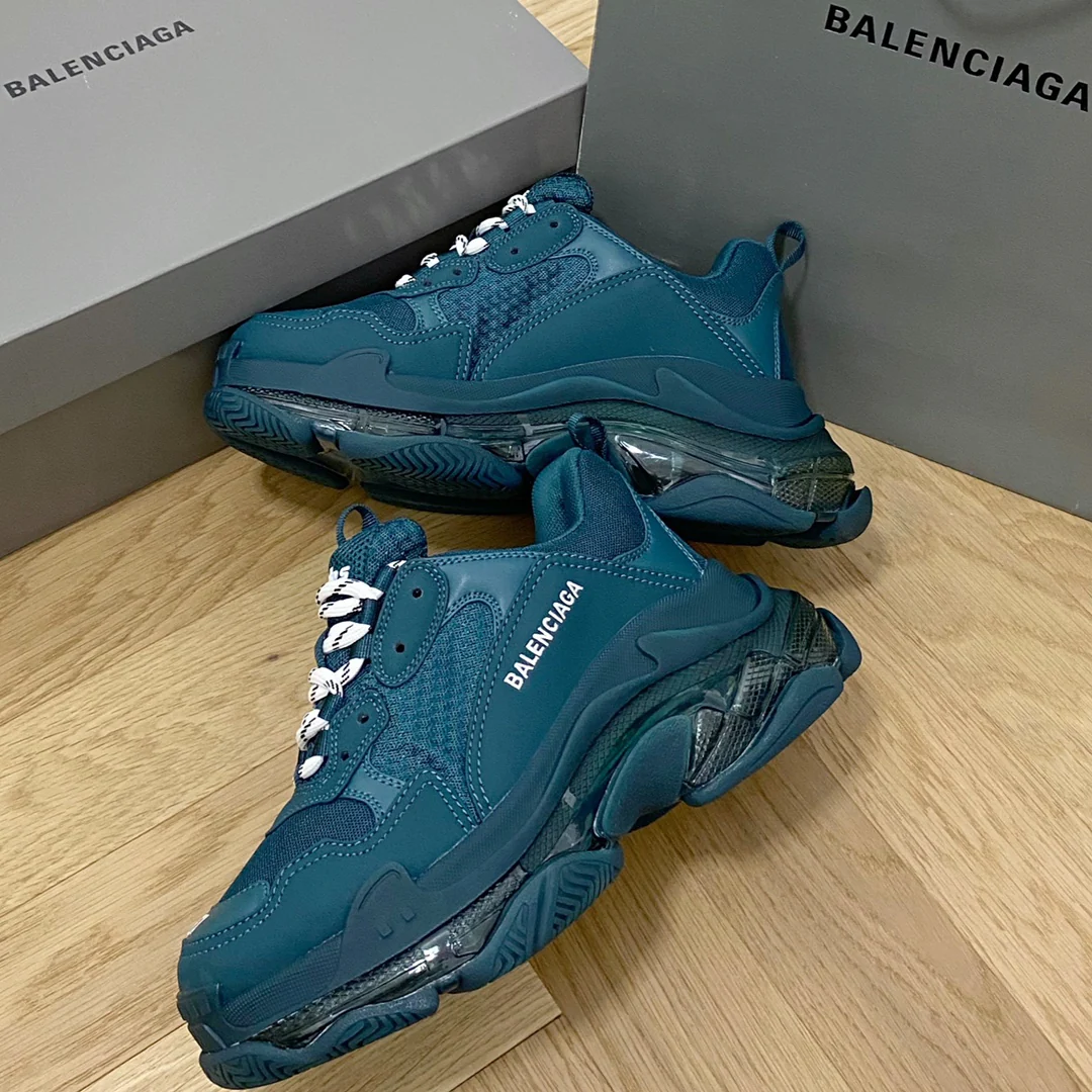 Кроссовки Balenciaga Triples Cushion Chunky Shoes - Lake Green