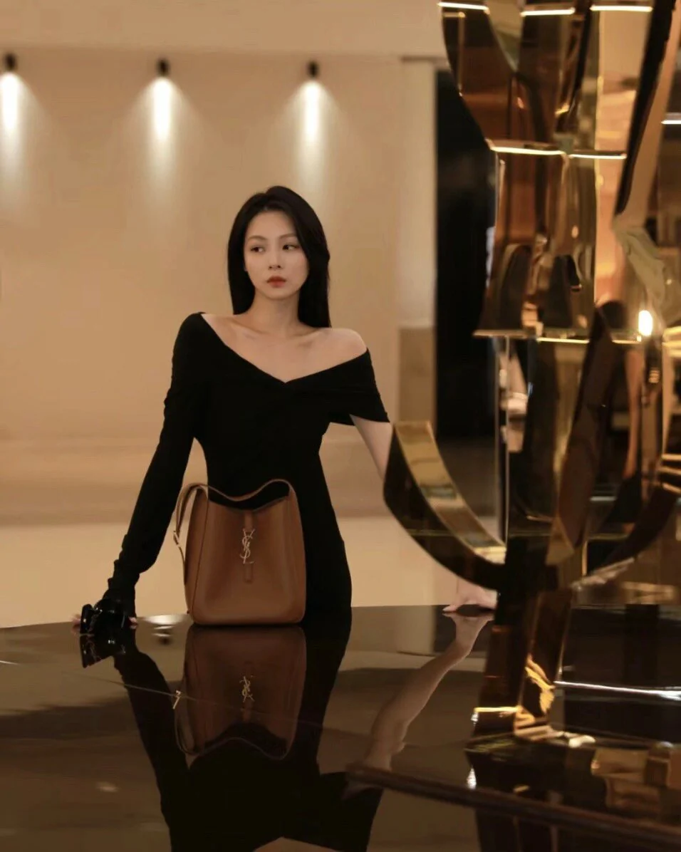 YSL-le-5a7-hobo-underarm bag-caramel brown