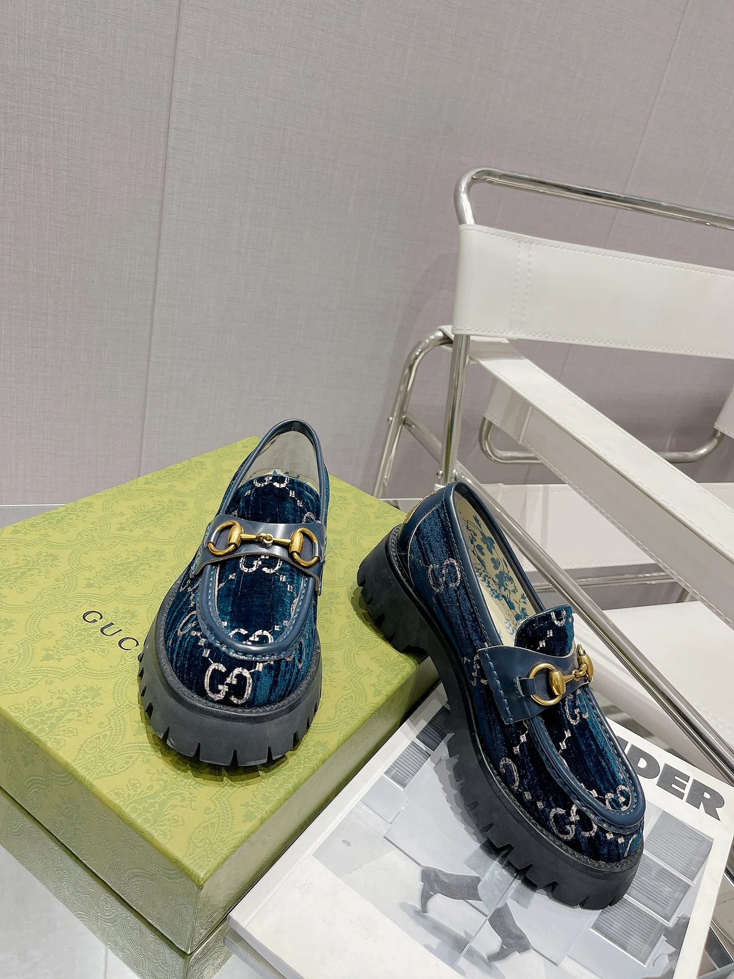 Gucci - Bee - Лоферы на платформе