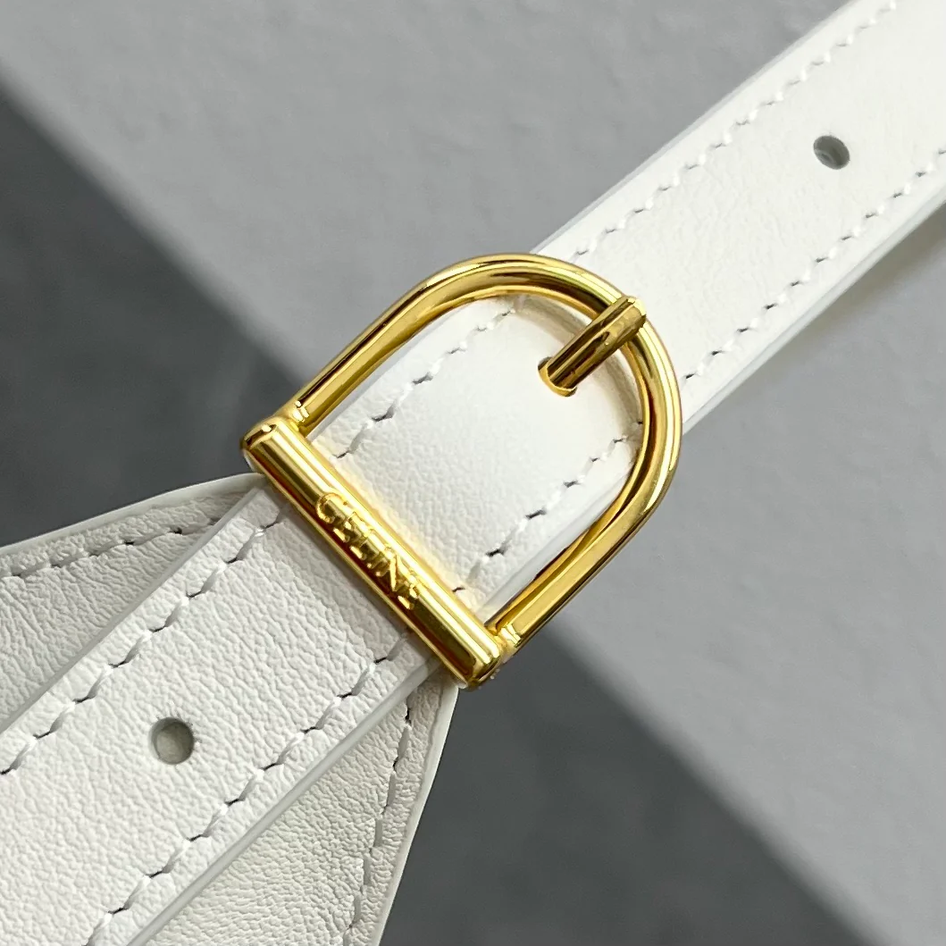 Мини-сумка через плечо Celine Romy - белая