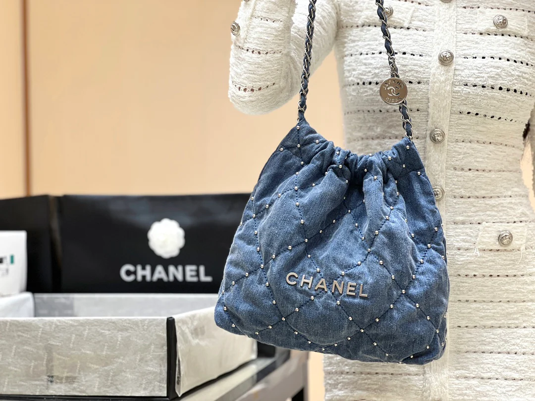 Сумка Chanel 24s 22 Series Rivet Denim Bag - Маленькая