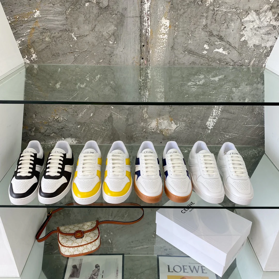 Новинка 2022 года от Celine - Белые кроссовки/Повседневная обувь - Унисекс - Изображение из коллекции