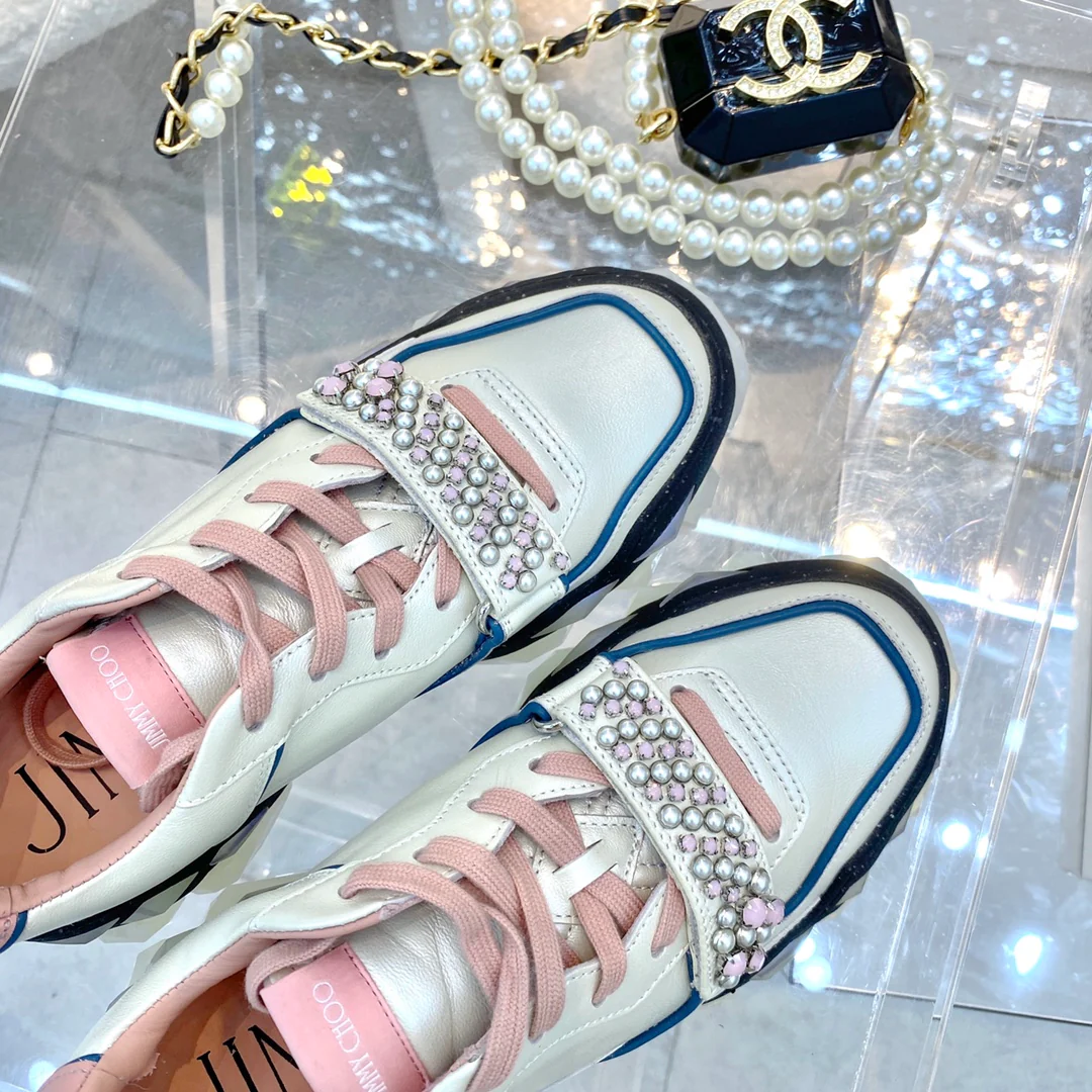 Новые массивные туфли Jimmy 22 New Style с жемчужным верхом