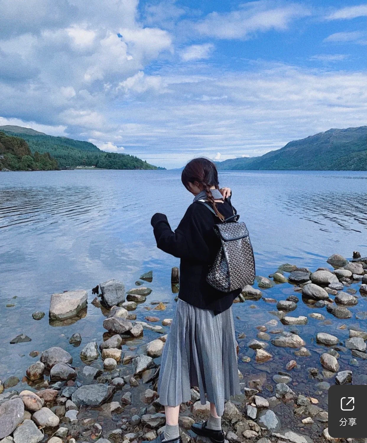 Рюкзак Goyard из холста с узором и пряжкой - Черный - 1 шт.