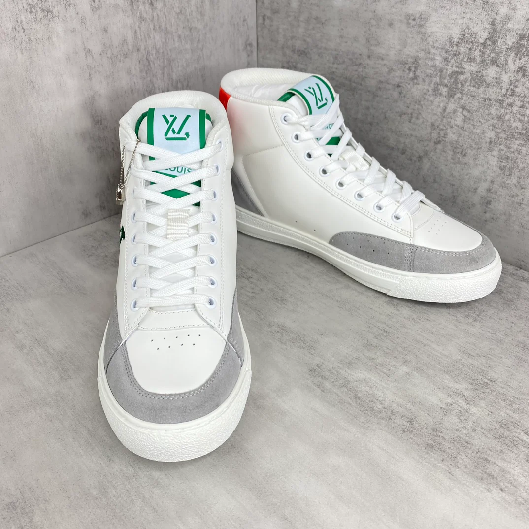 LV-2024-Высокие кроссовки-Серые