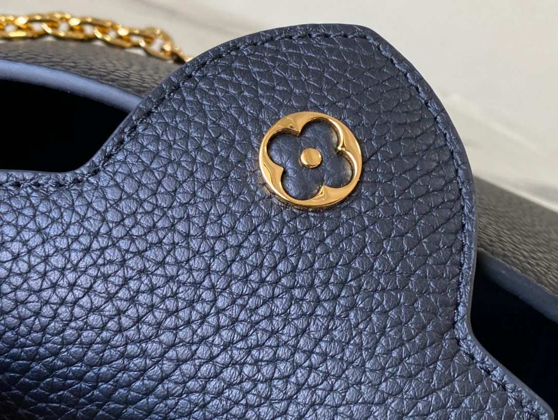 Кожаная сумка LV Capucines - синяя