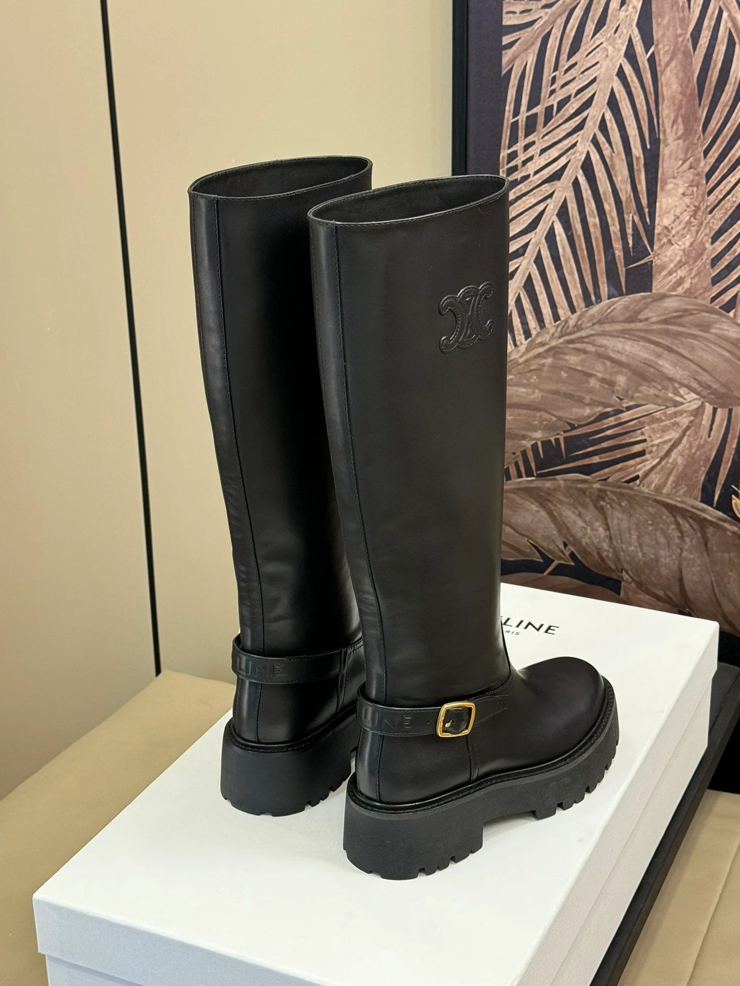 Ботинки Celine Knight 2024 - черные