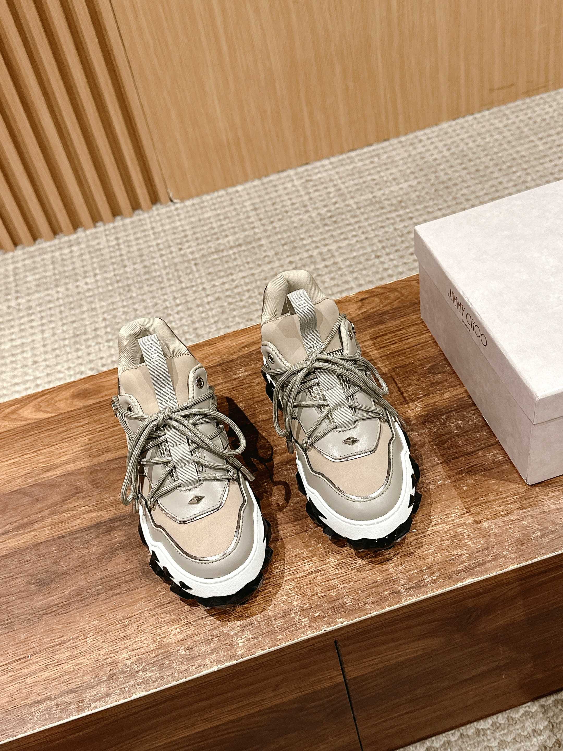 Парные кроссовки Jimmy Diamond Dad Shoes - Кофейно-абрикосовый цвет