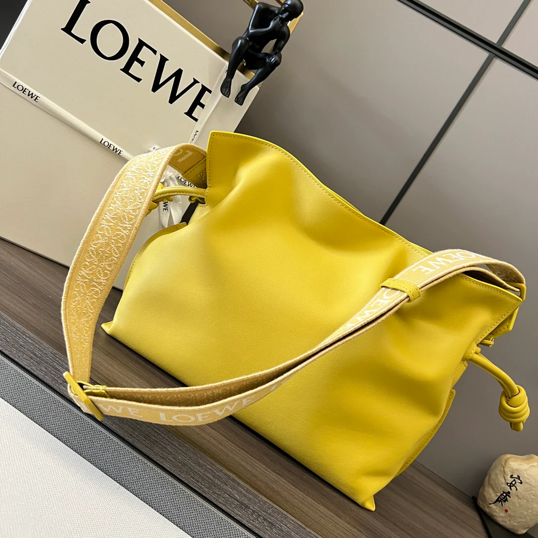 Клатч Loewe Flamenco - телячья кожа наппа - лимонно-желтый