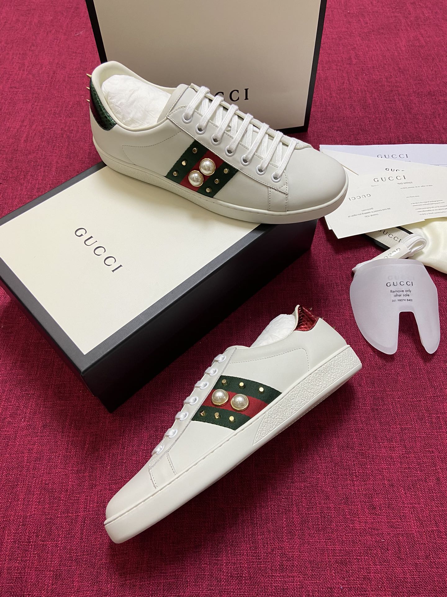 Gucci - Белые кроссовки - Кроссовки - Повседневная обувь - 11