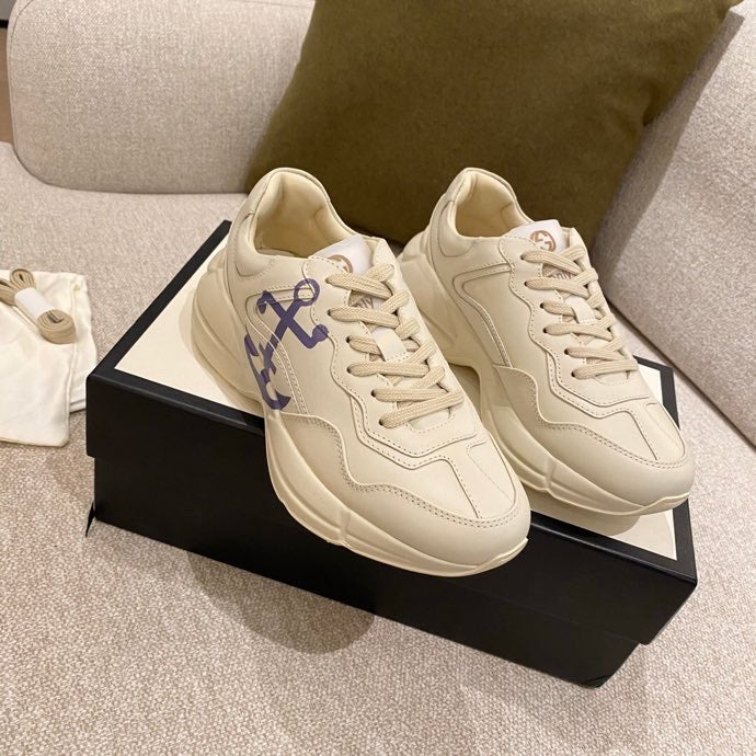 Массивные кроссовки Gucci - унисекс - 1