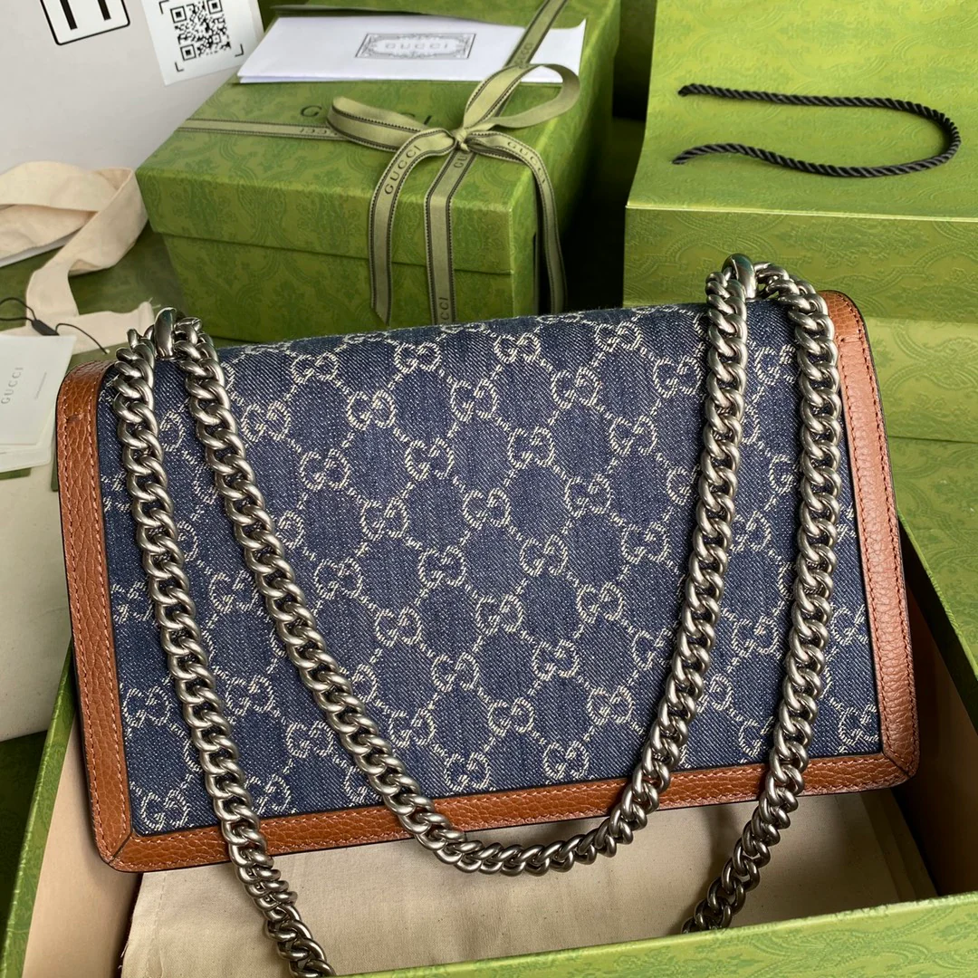 Gucci-丹宁系列酒神包