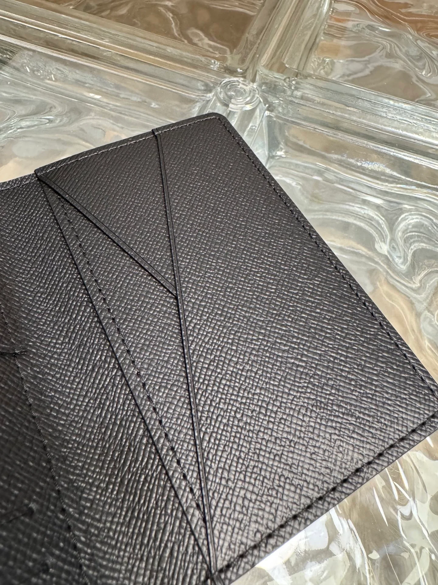 LV-m61696-Карманная складная сумка-черная из канваса с монограммой