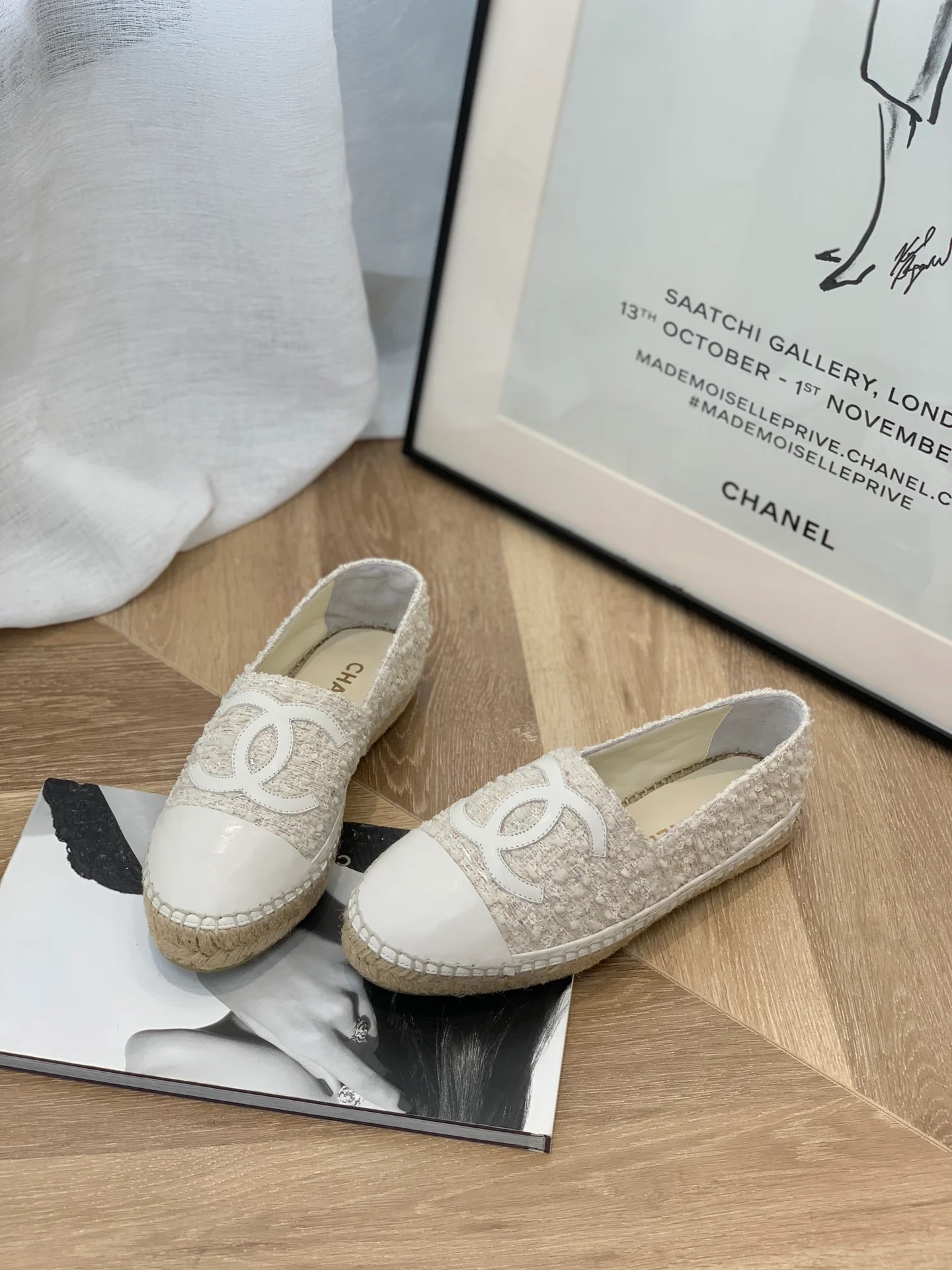 Chanel - Туфли-карандаш на меховой подкладке - Рыбацкие туфли - Эспадрильи - 6