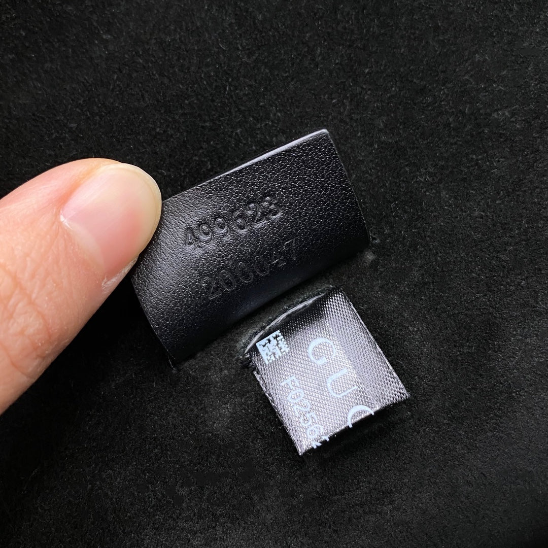 Сумка Gucci Dionysus - Монограммная канва, черная - 25 см x 7 см x 14 см