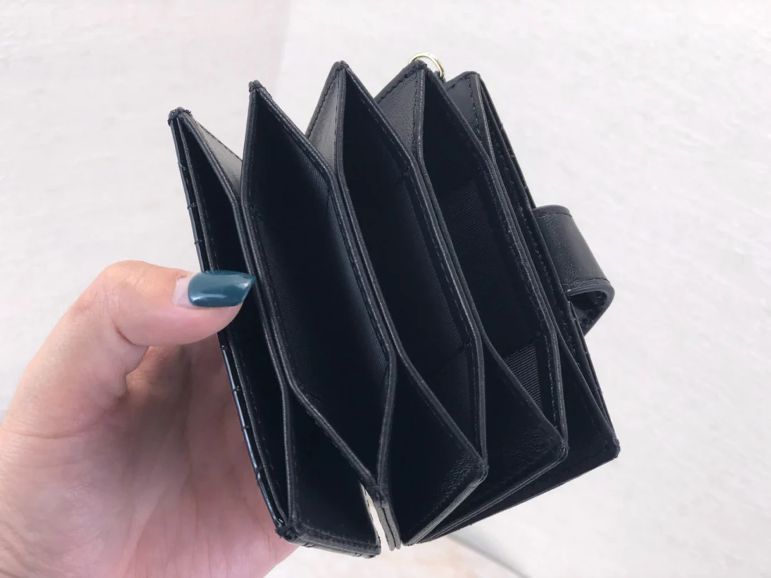 Dior 风琴卡包-黑色