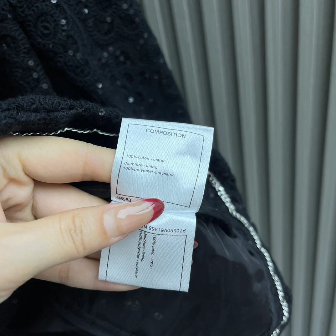 Chanel - Новинка 2403-24: Куртка, расшитая пайетками, черная