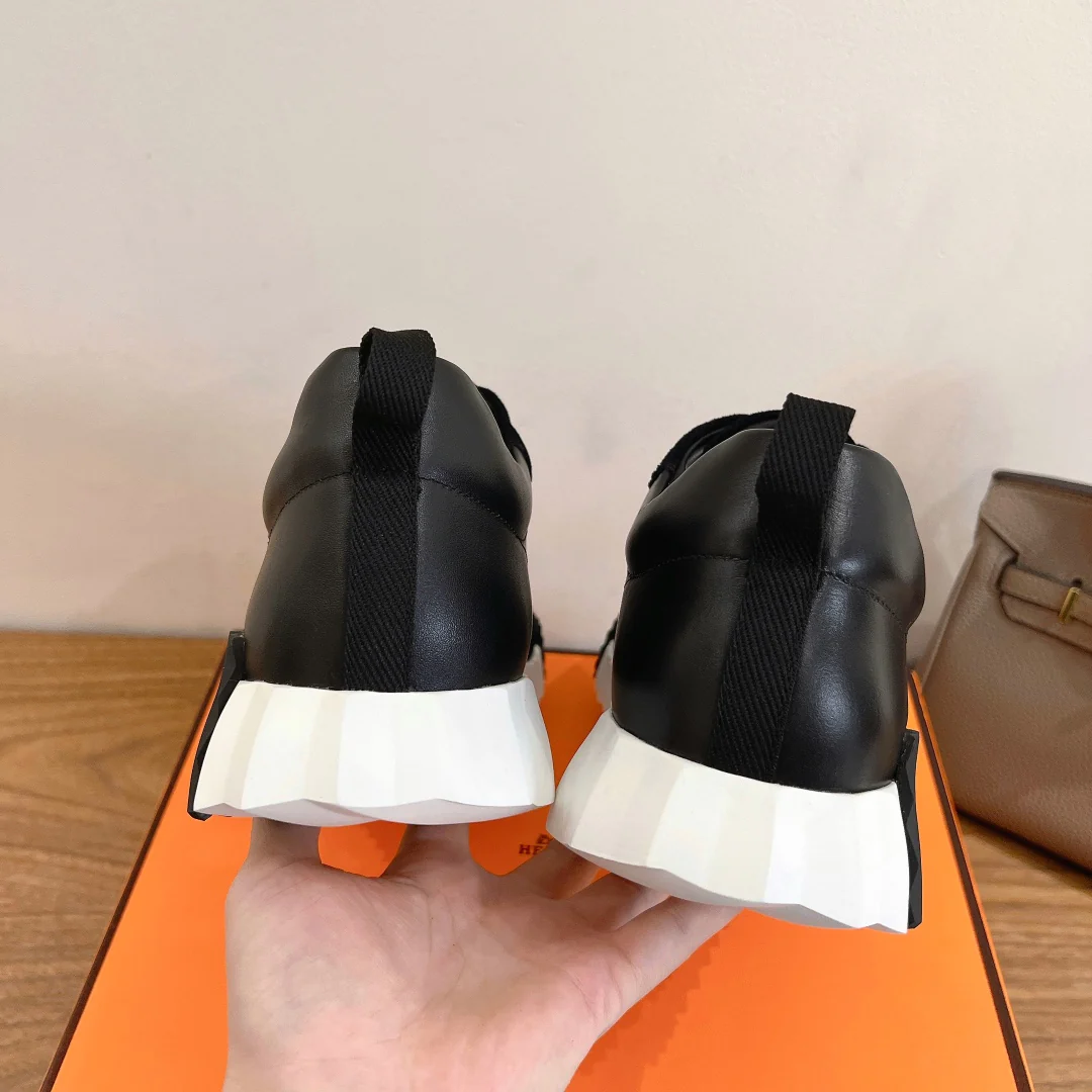 Повседневные туфли Hermes 2024 - черные