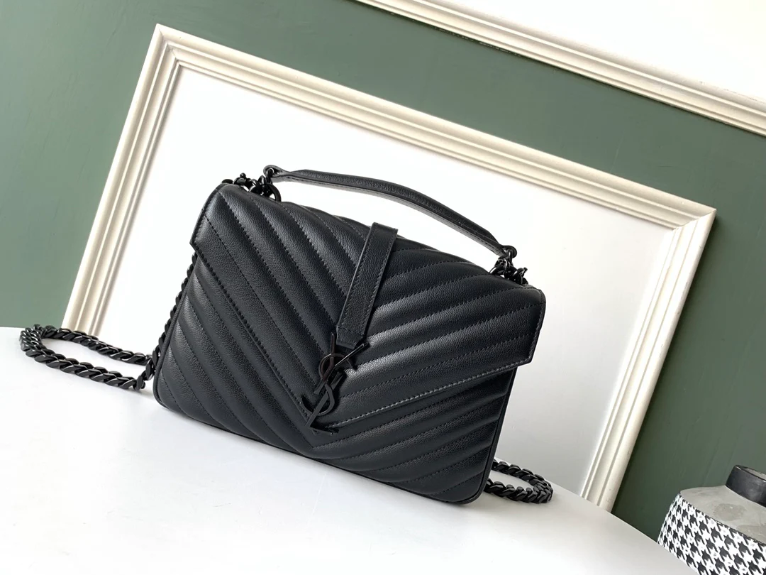 Сумка-мессенджер YSL Mormont - Маленькая - Черная